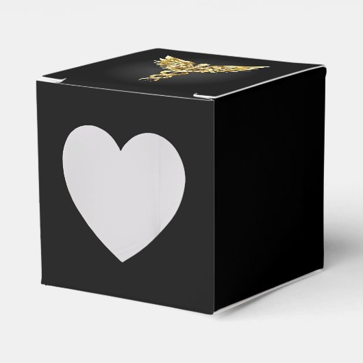 Gold Polygonal Symbol Caduceus Geschenkschachtel (Vorderseite)