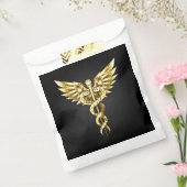 Gold Polygonal Symbol Caduceus Geschenktütchen (Versiegelt)