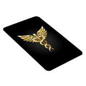 Gold Polygonal Symbol Caduceus Magnet (Rechte Seite)