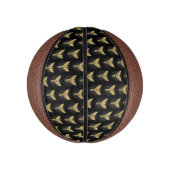 Gold Polygonal Symbol Caduceus Mini Basketball (Vertikal)