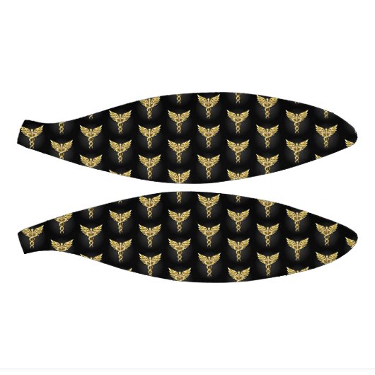 Gold Polygonal Symbol Caduceus Mini Basketball (Panele)