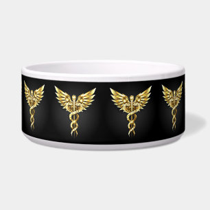 Gold Polygonal Symbol Caduceus Napf
