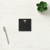 Gold Polygonal Symbol Caduceus Post-it Klebezettel (Büro)