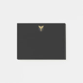 Gold Polygonal Symbol Caduceus Post-it Klebezettel (Vorderseite)