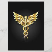 Gold Polygonal Symbol Caduceus Programm (Vorderseite)