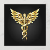 Gold Polygonal Symbol Caduceus Programm (Vorderseite)