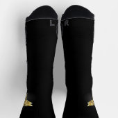 Gold Polygonal Symbol Caduceus Socken (Oben)