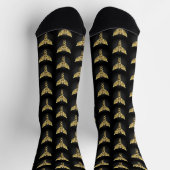 Gold Polygonal Symbol Caduceus Socken (Oben)