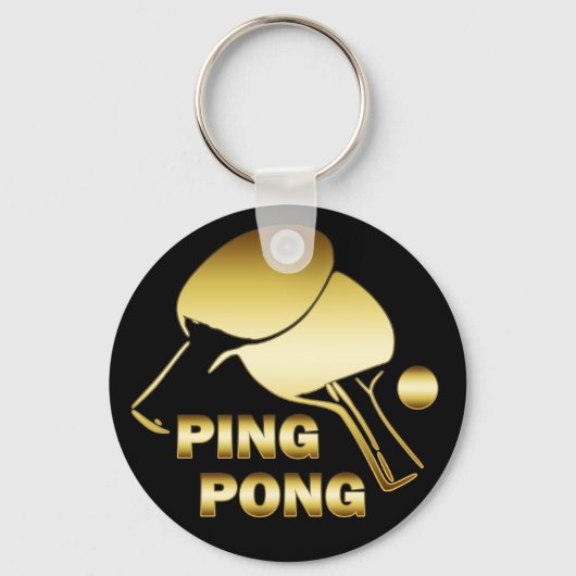 GOLD PONG SCHLÜSSELANHÄNGER (Vorderseite)