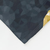 Gold Poodle Night Gray Fleecedecke (Ecke)