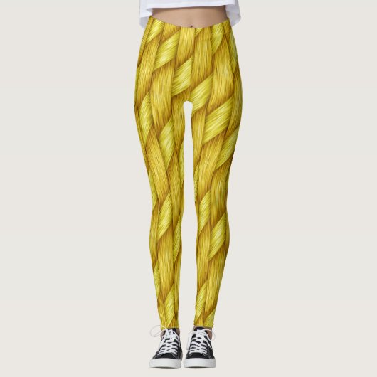 Gold Popular Leggings (Vorderseite)