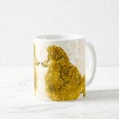 Gold Posh Poodle Kaffeetasse (VorderseiteRechts)