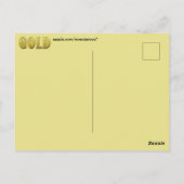 Gold Postkarte (Rückseite)