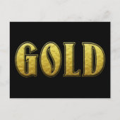 Gold Postkarte (Vorderseite)