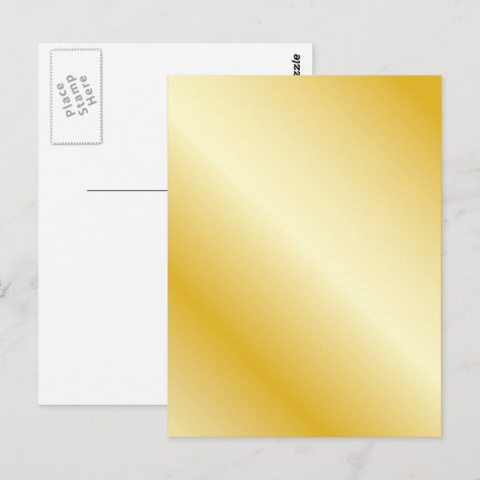Gold Postkarte (Vorne/Hinten)