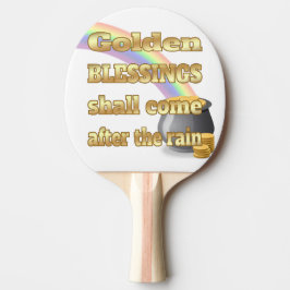 Gold-Pot am Ende des Regenbogens Tischtennis Schläger