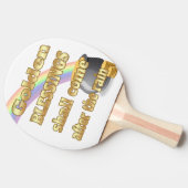 Gold-Pot am Ende des Regenbogens Tischtennis Schläger (Seitenansicht)