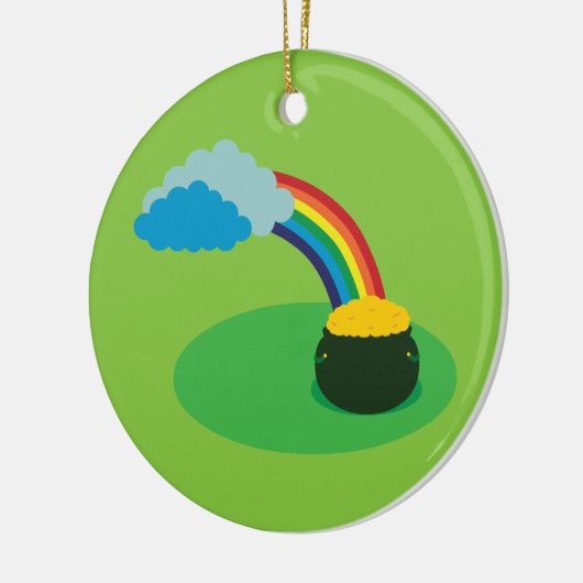 Gold-Pot Keramik Ornament (Links)