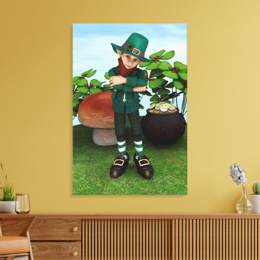 Gold-Pot Leinwanddruck (Insitu (Wohnzimmer))