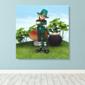 Gold-Pot Leinwanddruck (Insitu (Holzboden))