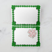 Gold-Pot mit Keilrahmen für den St. Patrick's Day Karte (Innenseite)