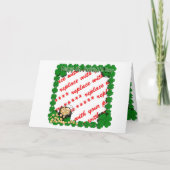 Gold-Pot mit Keilrahmen für den St. Patrick's Day Karte (Vorderseite)