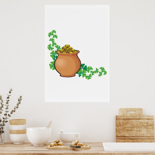 Gold-Pot Poster (Küche)