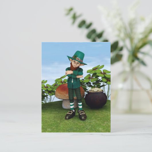 Gold-Pot Postkarte (Stehend Vorderseite)