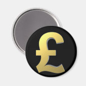 Gold Pound Sign Graphic Magnet (Vorderseite/Rückseite)