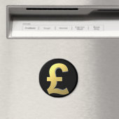 Gold Pound Sign Graphic Magnet (In Situ (Geschirrspüler))