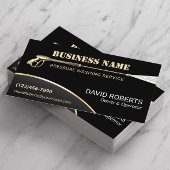 Gold Power Washer Pressure Waschhaus Reinigung Visitenkarte