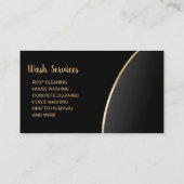 Gold Power Washer Pressure Waschhaus Reinigung Visitenkarte (Rückseite)