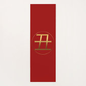 Gold Prägung Ox Jahr Symbol Yoga Mat Yogamatte (Rückseite)