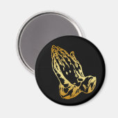 GOLD PRAYING HANDS MAGNET (Vorderseite/Rückseite)