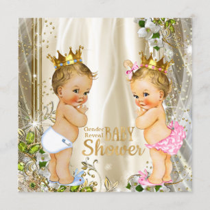 Gold Prince oder Prinzessin Geschlecht Enthüllung Einladung