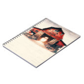 Gold Princess Carriage Blue Storybook Personalisie Notizblock (Linke Seite)