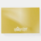 Gold Princess Coach & Pferde Sweet 16 Gästebuch (Rückseite)