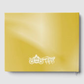 Gold Princess Coach & Pferde Sweet 16 Gästebuch (Rückseite)