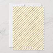 Gold, Princess | Einladung von Mädchen zum 1. Gebu (Rückseite)