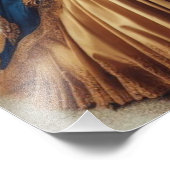 Gold Princess Steampunk Victorian Industrial Fotodruck (Ecke)