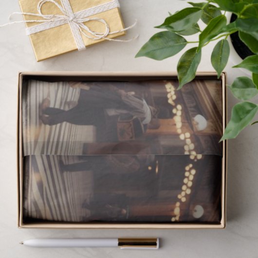 Gold Princess Steampunk Viktorianisch Decoupage Seidenpapier (Geschenk)