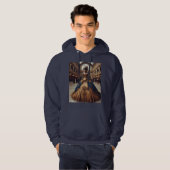 Gold Princess Steampunk Viktorianisch Industrial Hoodie (Vorne ganz)