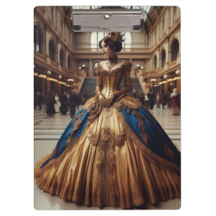 Gold Princess Steampunk Viktorianisch Industrial Klemmbrett