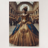 Gold Princess Steampunk Viktorianisch Industrial Puzzle (Vertikal)