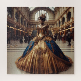 Gold Princess Steampunk Viktorianisch Industrial Puzzle