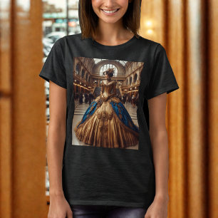 Gold Princess Steampunk Viktorianisch Industrial T-Shirt