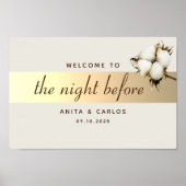 Gold Probe Dinner Willkommen Poster (Vorne)