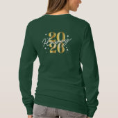 Gold Prost Neujahr 2026 Frohes Neues Jahr T-Shirt (Rückseite)