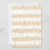 Gold Pumpkin Friendsgiving Dinner Einladung (Rückseite)