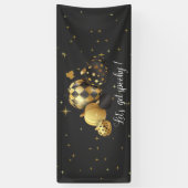 Gold Pumpkin Lass uns ein tolles Halloween-Banner Banner (Vertikal)